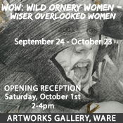 WOW: Wild Ornery Women Exhbit at ArtWorks Gallery - Ware, MA